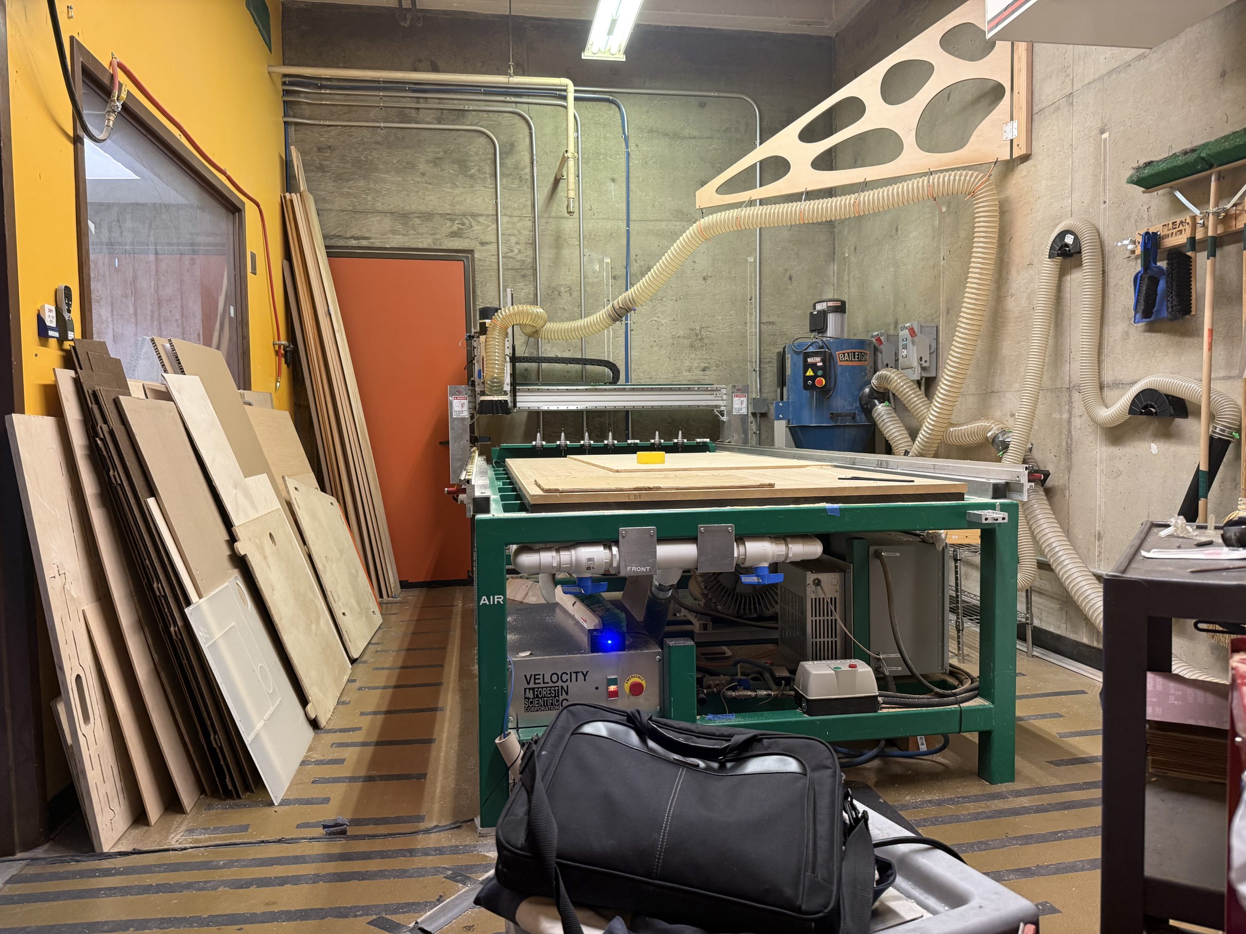 CNC router in The Fertile Soil wood shop